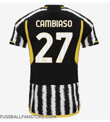 Juventus Andrea Cambiaso #27 Replik Heimtrikot 2023-24 Kurzarm